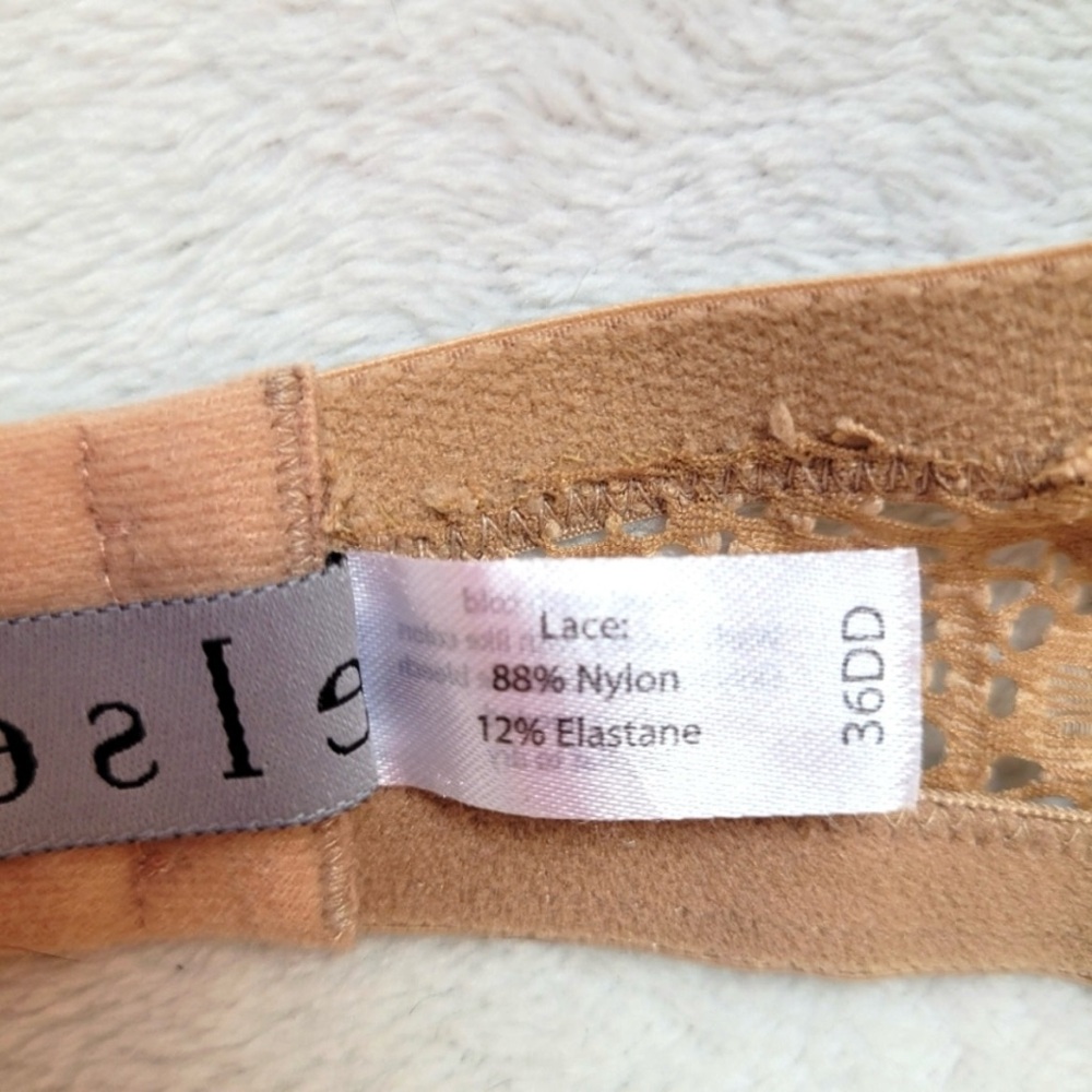 Else Lingerie Beige Balconette Lace Bra 36DD | Good Condition (Used) - Picture 10 of 11
